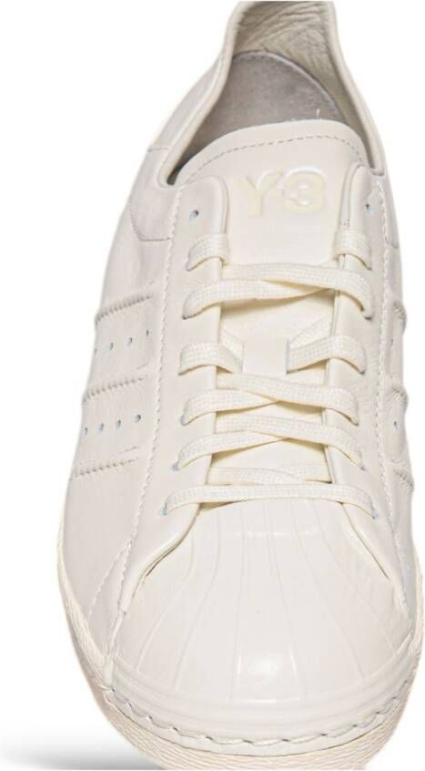 Y-3 Witte Leren Sneakers White Heren