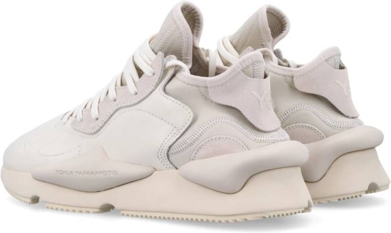 Y-3 Witte Sneakers met Leer en Neopreen White Heren