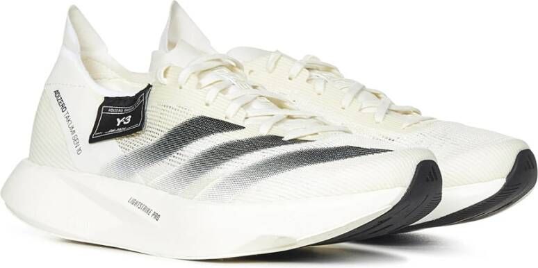 Y-3 Witte Sneakers met Schaduwstrepen White Dames