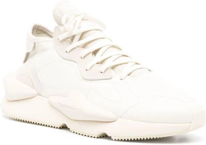 Y-3 Witte Sneakers Paneelontwerp Vetersluiting White Heren