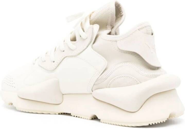 Y-3 Witte Sneakers Paneelontwerp Vetersluiting White Heren