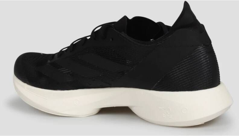 Y-3 Zwart Wit Sneakers Stof Rubberen Zool Black Heren