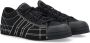 Y-3 Zwarte Canvas Lage Sneakers Black Unisex - Thumbnail 2