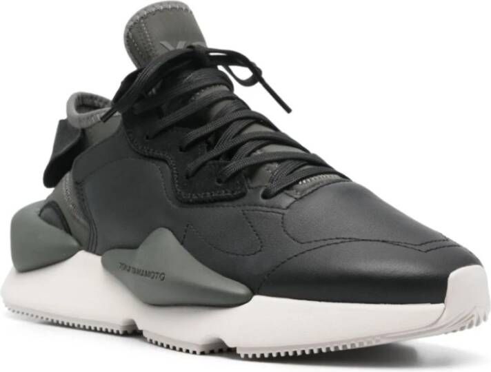 Y-3 Zwarte lage sneakers met neopreen inzetstukken Black Heren