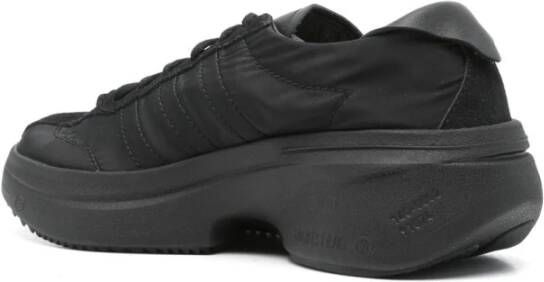 Y-3 Zwarte lage sneakers met suède details Black Dames