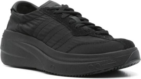 Y-3 Zwarte lage sneakers met suède details Black Dames