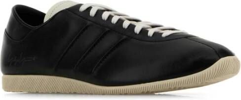 Y-3 Zwarte Leren Japan Sneakers Black Heren