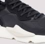 Y-3 Zwarte Leren Sneakers Amandel Teen Black Heren - Thumbnail 3