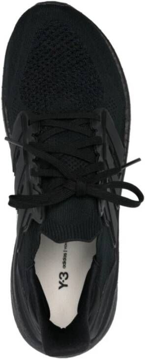 Y-3 Zwarte Panel Sneakers met Chunky Zool Black Heren