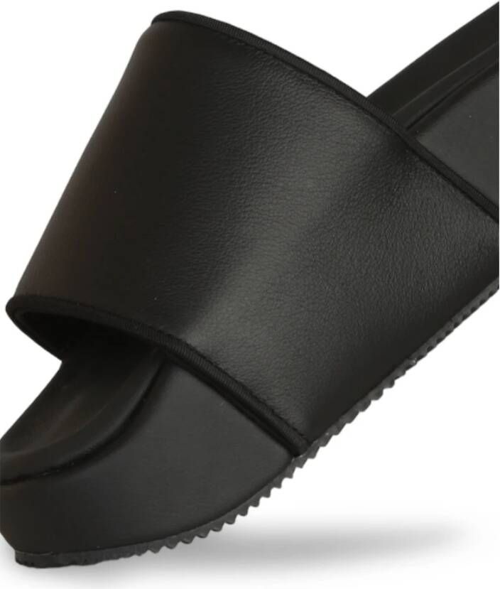 Y-3 Zwarte Slides in Zwart Black Dames