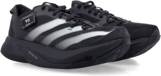 Y-3 Zwarte Sneakers Met Panelen En Logo Black Heren