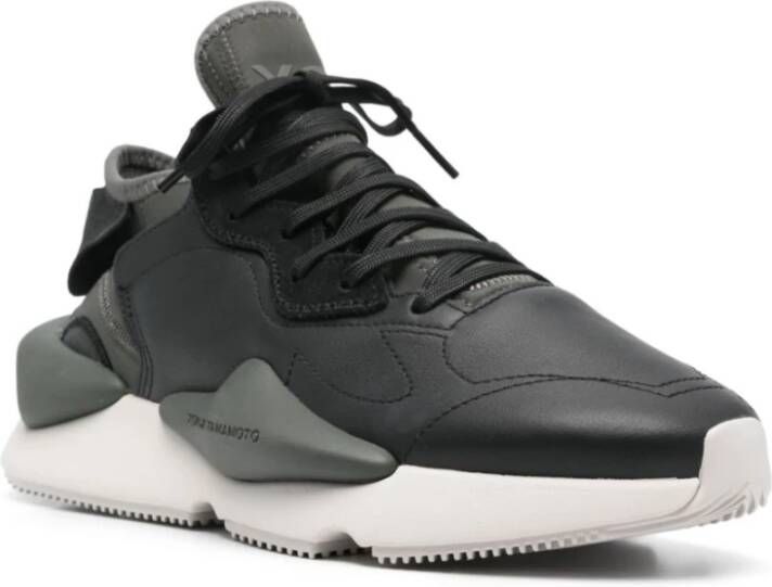 Y-3 Zwarte Sneakers Paneelontwerp Black Heren