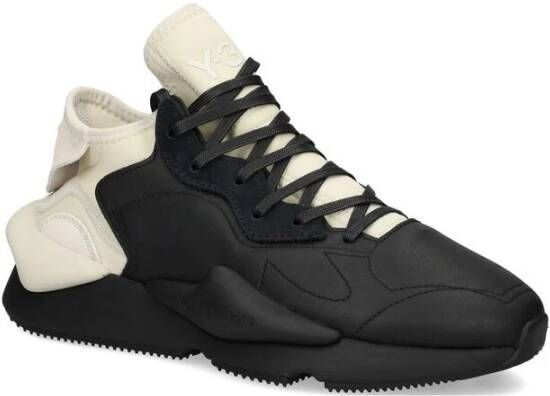 Y-3 Zwarte Veterschoen met Contrasterend Detail Black Heren