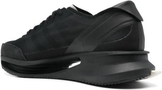 Y-3 Zwarte Veterschoenen met Logodetail Black Heren