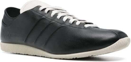 Y-3 Zwarte Vetersneaker Amandel Teen Black Heren