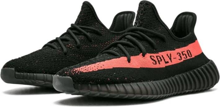 Yeezy Core Red Black Sneakers Black Heren