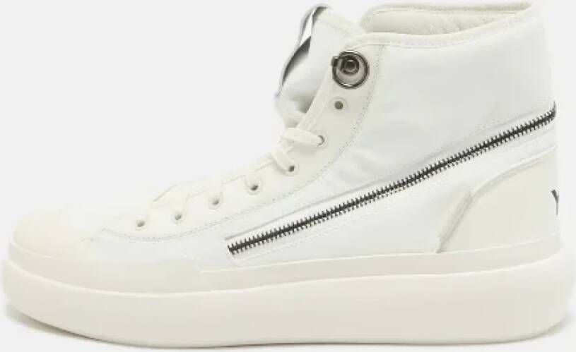 Yohji Yamamoto Pre-owned Coated canvas sneakers White Heren