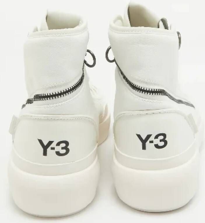 Yohji Yamamoto Pre-owned Coated canvas sneakers White Heren