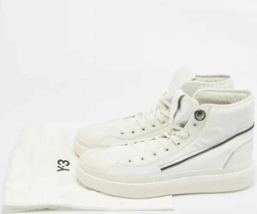 Yohji Yamamoto Pre-owned Coated canvas sneakers White Heren