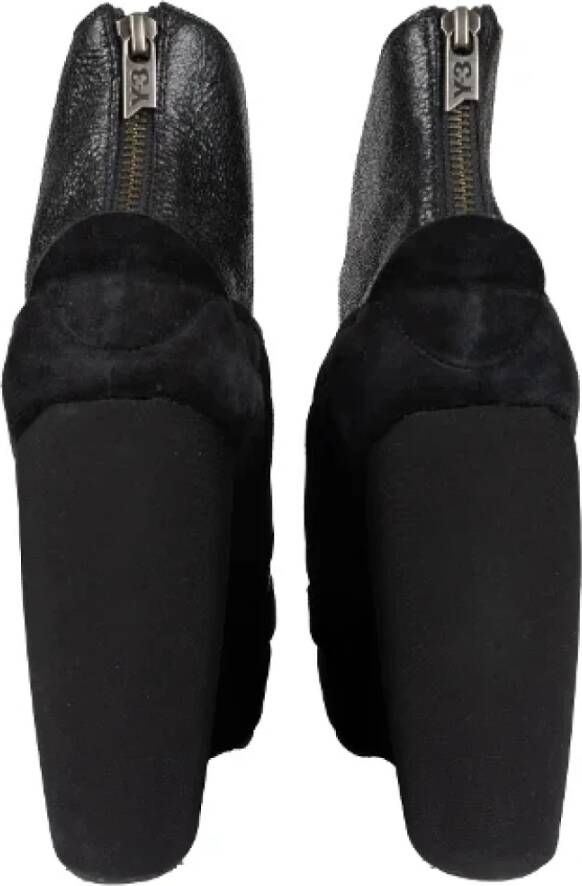 Yohji Yamamoto Pre-owned Leather boots Black Dames