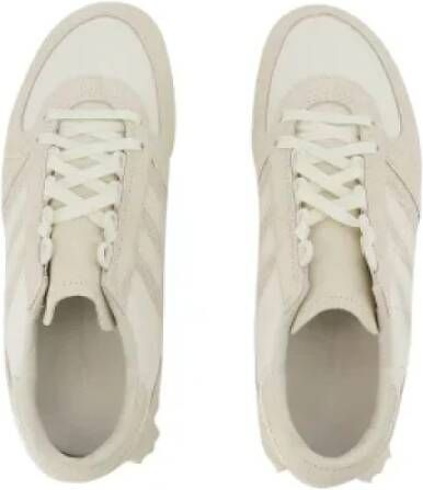 Yohji Yamamoto Pre-owned Leather sneakers Beige Dames