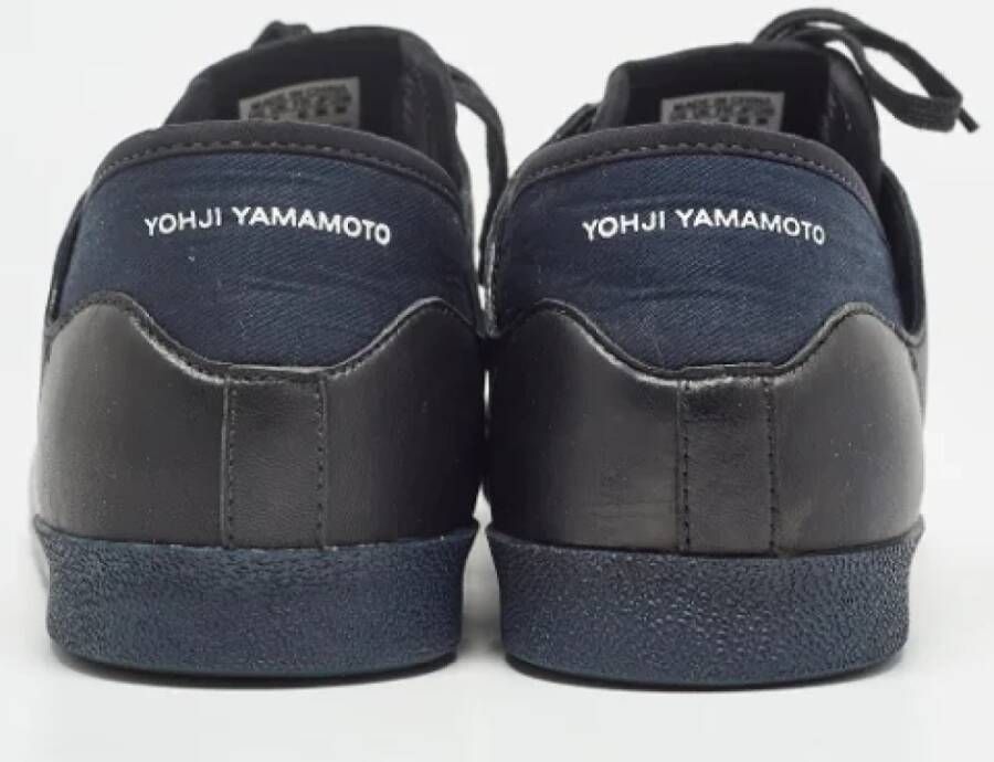 Yohji Yamamoto Pre-owned Leather sneakers Black Heren