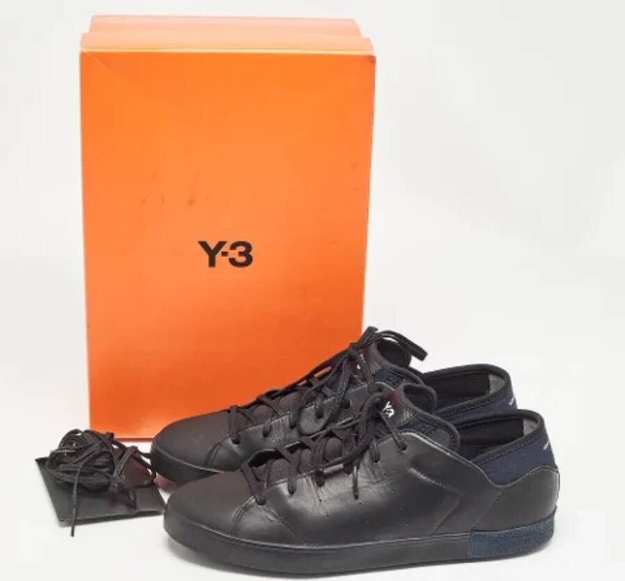 Yohji Yamamoto Pre-owned Leather sneakers Black Heren