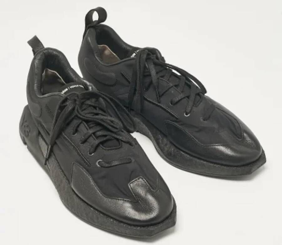 Yohji Yamamoto Pre-owned Leather sneakers Black Heren