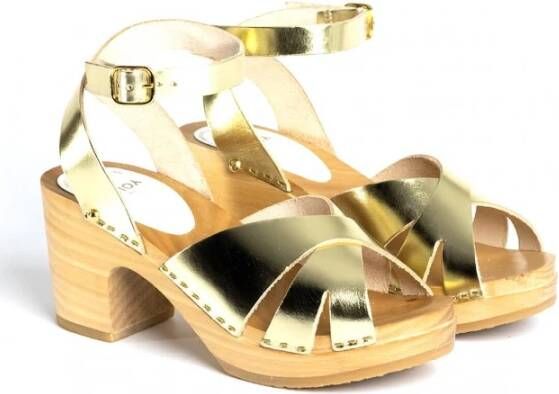 Youyou Hoge hiel sandalen Geel Dames