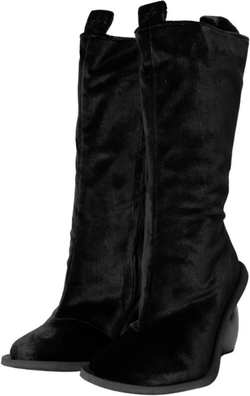 Yume Heeled Boots Black Dames