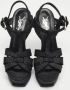 Yves Saint Laurent Vintage Pre-owned Fabric sandals Black Dames - Thumbnail 2