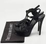 Yves Saint Laurent Vintage Pre-owned Fabric sandals Black Dames - Thumbnail 8