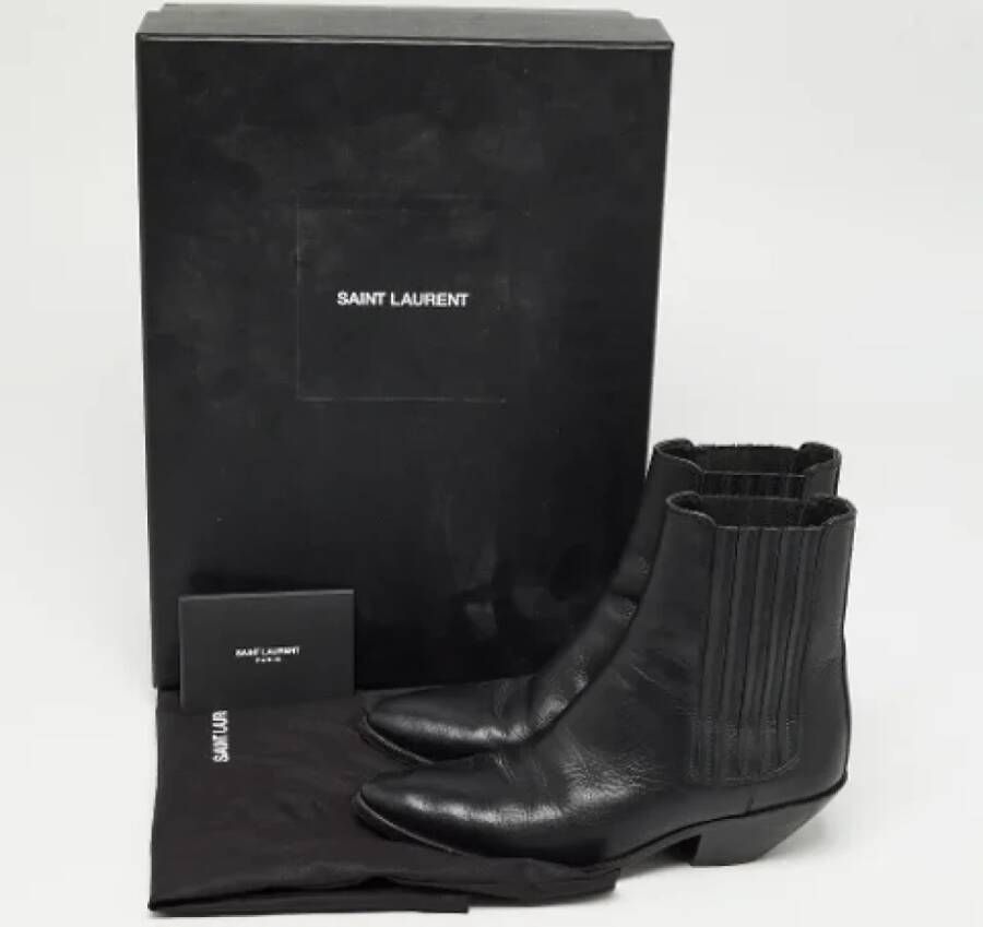 Yves Saint Laurent Vintage Pre-owned Leather boots Black Dames