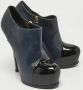 Yves Saint Laurent Vintage Pre-owned Leather boots Blue Dames - Thumbnail 4