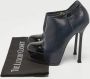 Yves Saint Laurent Vintage Pre-owned Leather boots Blue Dames - Thumbnail 9