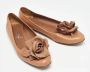 Yves Saint Laurent Vintage Pre-owned Leather flats Brown Dames - Thumbnail 4