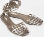 Yves Saint Laurent Vintage Pre-owned Leather flats Gray Dames - Thumbnail 4