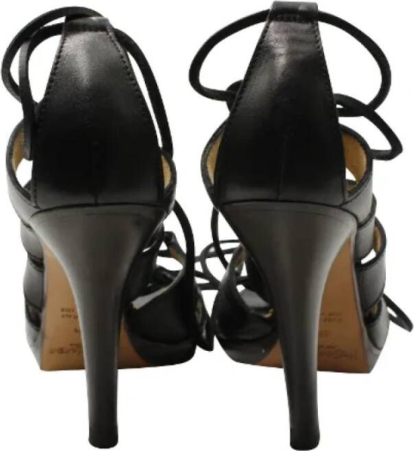 Yves Saint Laurent Vintage Pre-owned Leather heels Black Dames