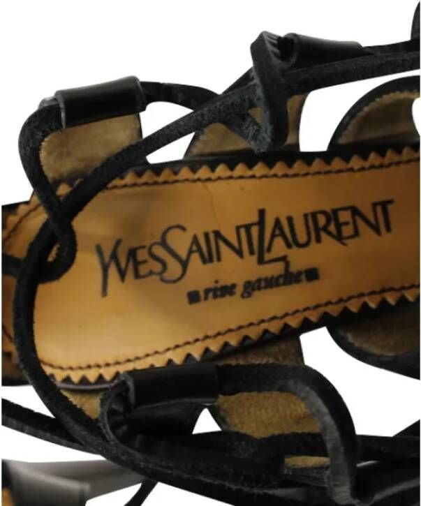 Yves Saint Laurent Vintage Pre-owned Leather heels Black Dames