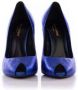 Yves Saint Laurent Vintage Pre-owned Leather heels Blue Dames - Thumbnail 2