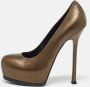 Yves Saint Laurent Vintage Pre-owned Leather heels Yellow Dames - Thumbnail 2