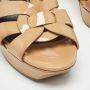 Yves Saint Laurent Vintage Pre-owned Leather sandals Beige Dames - Thumbnail 7