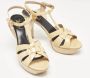 Yves Saint Laurent Vintage Pre-owned Leather sandals Beige Dames - Thumbnail 4