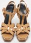 Yves Saint Laurent Vintage Pre-owned Leather sandals Beige Dames - Thumbnail 3