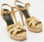 Yves Saint Laurent Vintage Pre-owned Leather sandals Beige Dames - Thumbnail 4