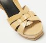 Yves Saint Laurent Vintage Pre-owned Leather sandals Beige Dames - Thumbnail 7