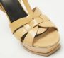 Yves Saint Laurent Vintage Pre-owned Leather sandals Beige Dames - Thumbnail 8