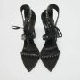 Yves Saint Laurent Vintage Pre-owned Leather sandals Black Dames - Thumbnail 3