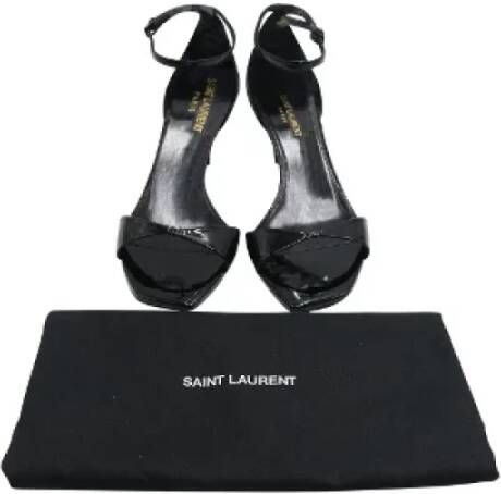 Yves Saint Laurent Vintage Pre-owned Leather sandals Black Dames