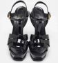 Yves Saint Laurent Vintage Pre-owned Leather sandals Black Dames - Thumbnail 3